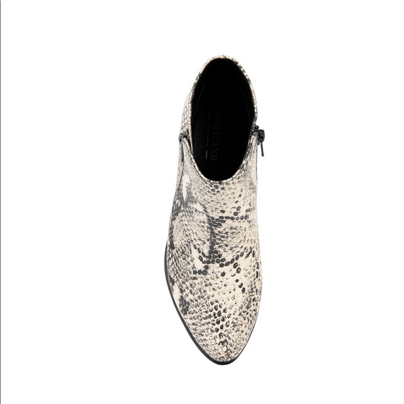 Snake Double Zip Block Heel Booties (Women's) - Picture 4 of 5